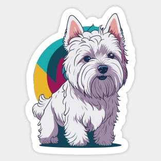 Westie Portrait Sticker